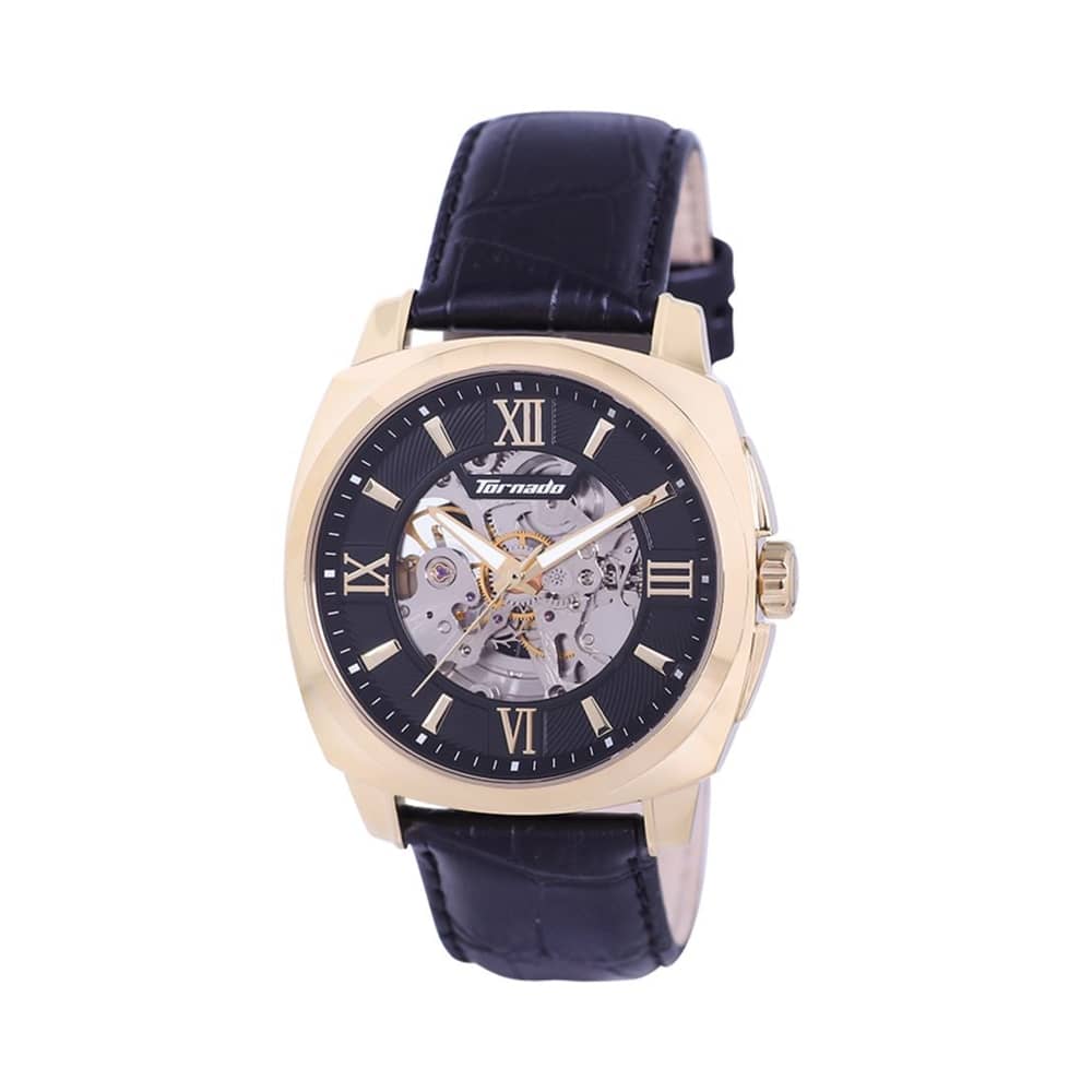 TORNADO Men's Analog Black Dial Watch - T7316-GLBB