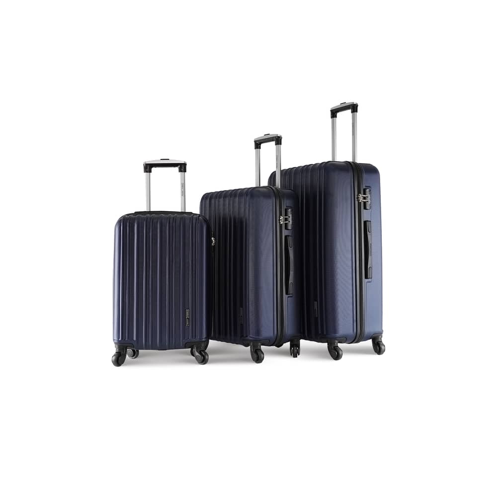 Para John Lightweight 3-pieces Abs Hard Side Travel Luggage Trolley Bag Set With Lock For Unisex Hard Shell Strong