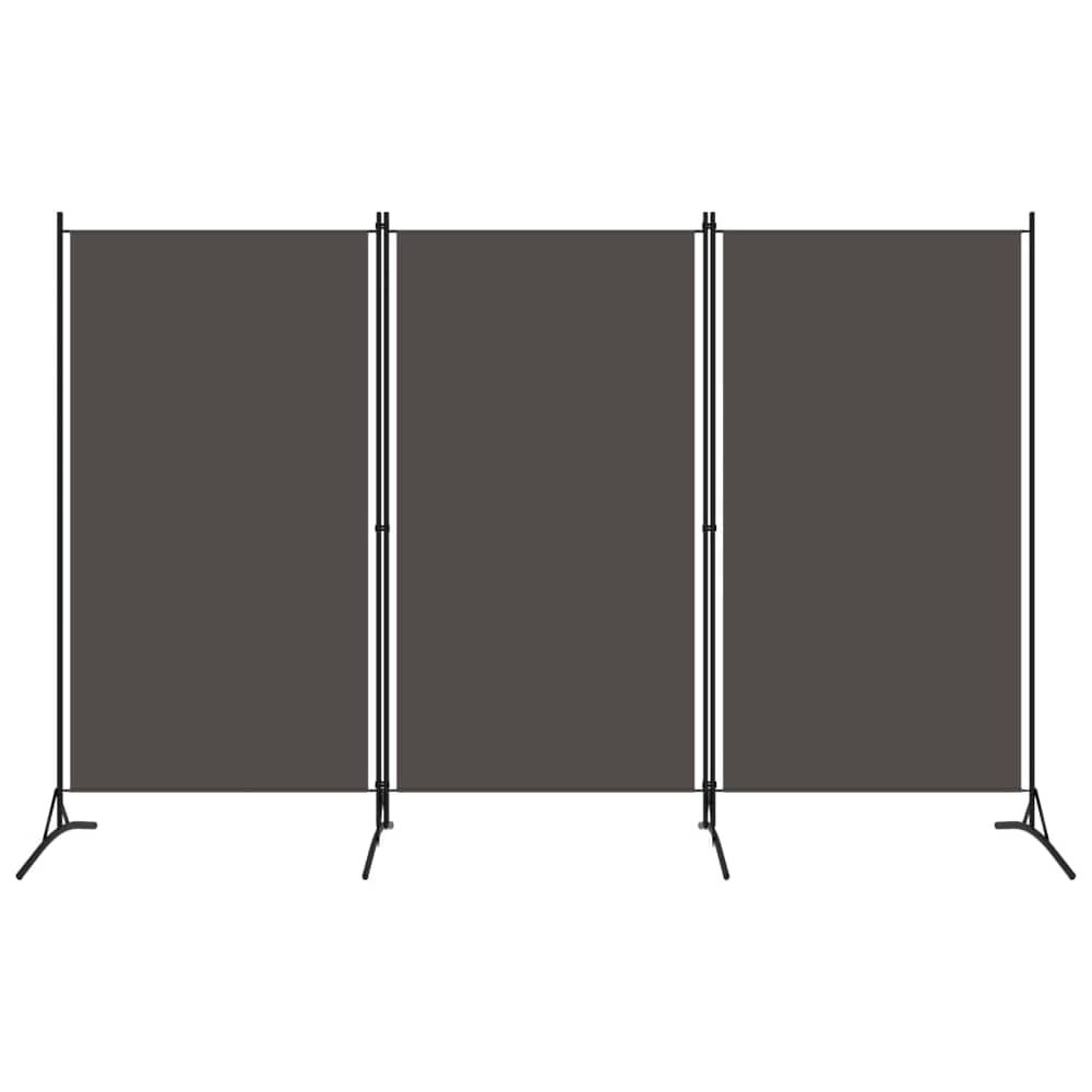 Vidaxl 3-panel Room Divider Anthracite 260x180 Cm Vidaxl 3-panel Room Divider Anthracite 260x180 Cm
