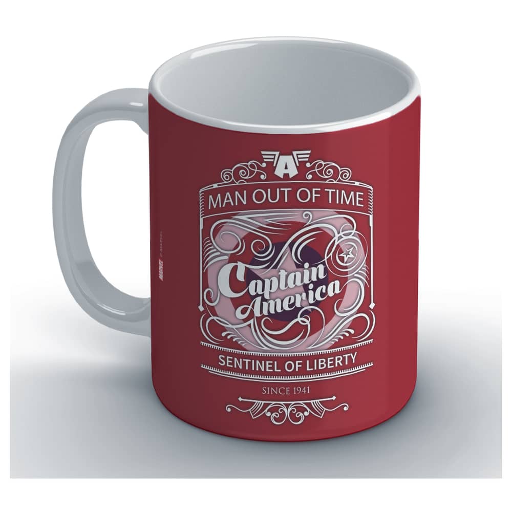 Marvel Captain America Chalkboard Coffee Mug by Wackylicious