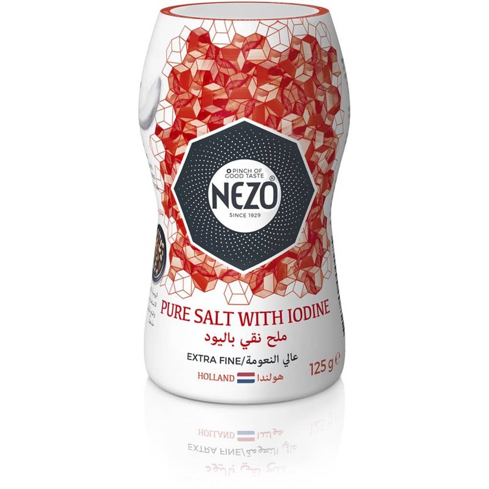 Nezo Extra Fine Table Iodized Salt 125Gm Nezo Extra Fine Table Iodized Salt 125Gm