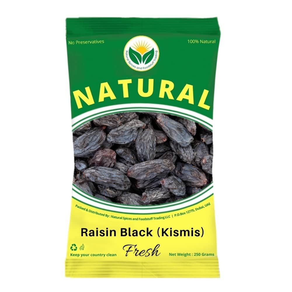 Natural Black Raisin (premium) 1kg (kishmish/kismis)