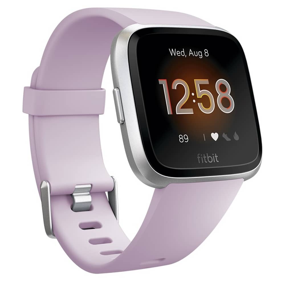 Fitbit Versa Lite Edition Smart Watch - Lilac/Silver Aluminum