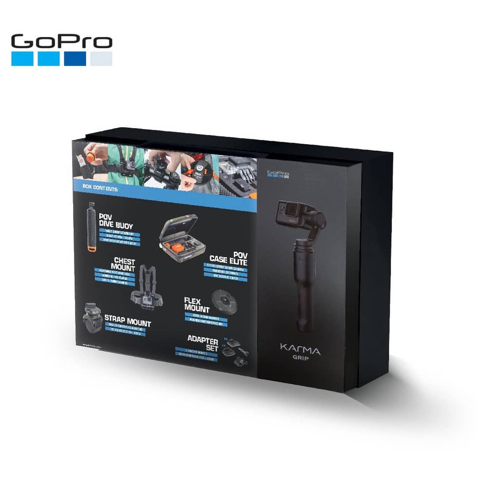 GoPro G02Q4KGA Karma Grip Bundle (POV Dive Buoy + POV Case Elite + Chest Mount + Strap Mount + Adapter Set)