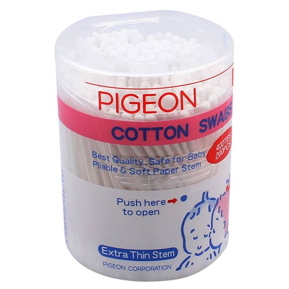 Pigeon Cotton Swabs Extra Thin Stem 200 Pigeon Cotton Swabs Extra Thin Stem 200