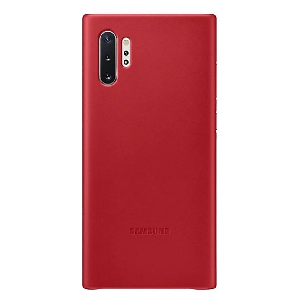 Samsung Note 10 Plus Leather Cover - Red Samsung Note 10 Plus Leather Cover - Red