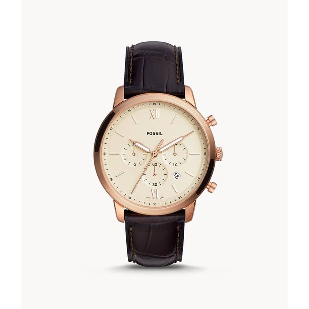 Fossil Neutra Chronograph Brown Croco Leather Watch FS5558 Fossil Neutra Chronograph Brown Croco Leather Watch FS5558