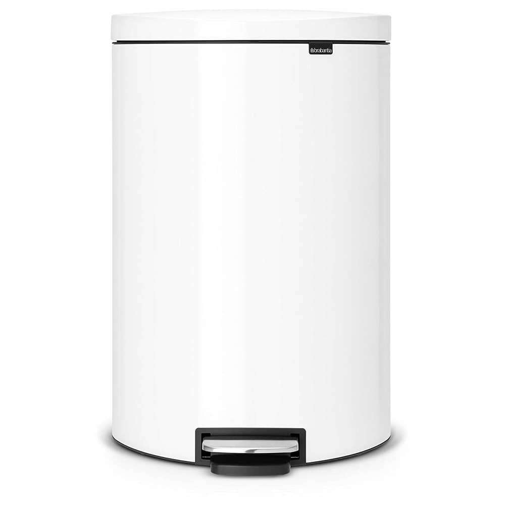 Brabantia 485244 Pedal Bin FlatBack 40L White