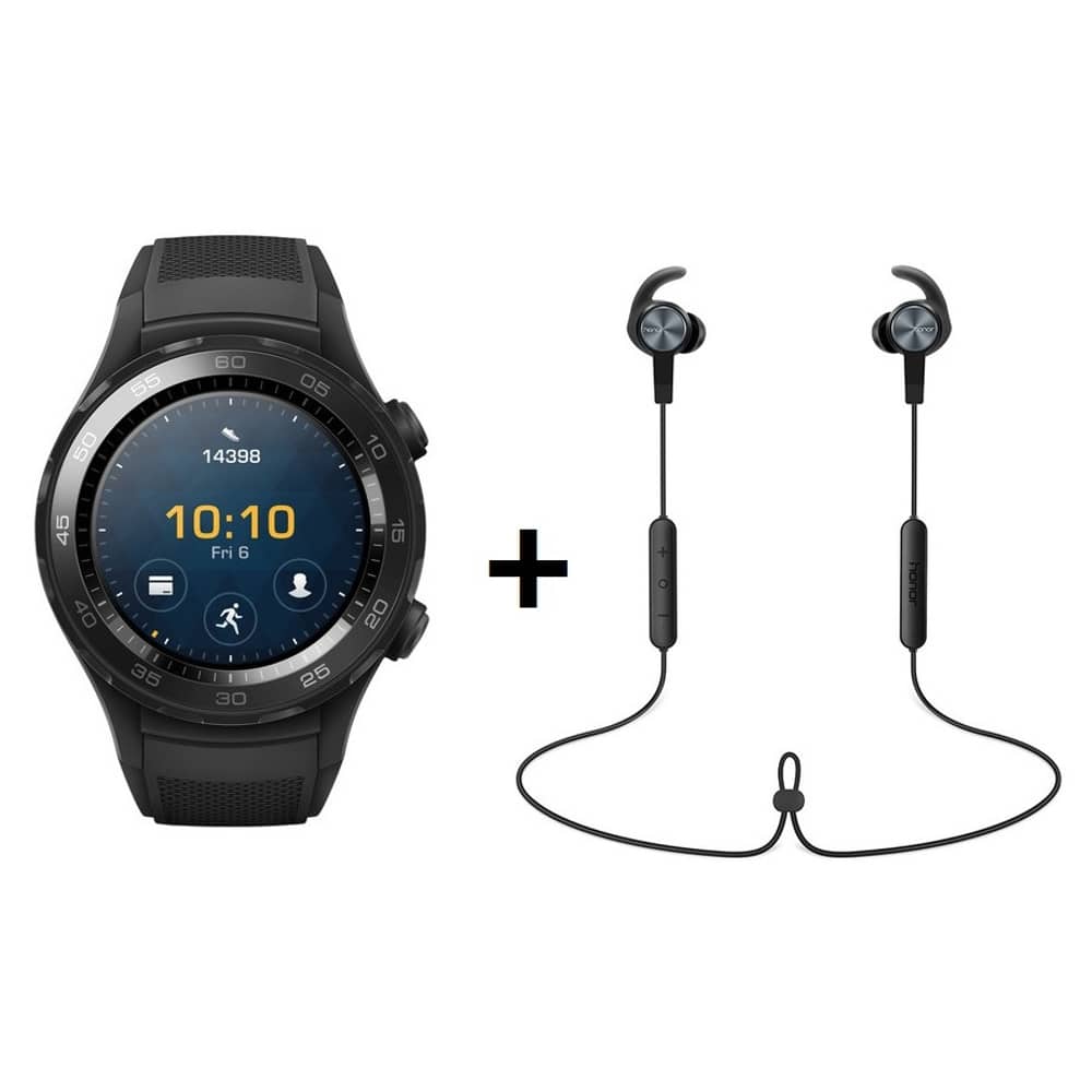Huawei Watch2 4G Sport Smart Watch + AM61 Honor Sports Bluetooth Headset + Renna Sim Huawei Watch2 4G Sport Smart Watch + AM61 Honor Sports Bluetooth Headset + Renna Sim