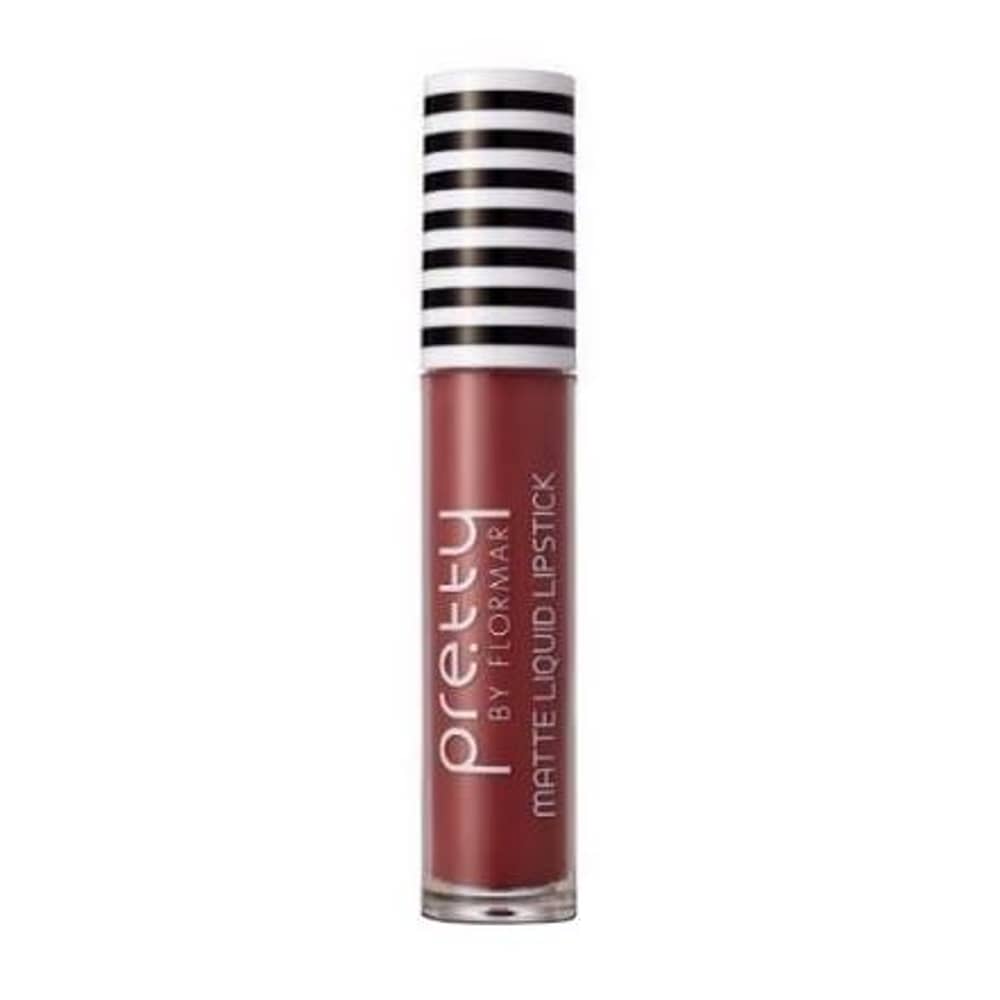 Pretty By Flormar Matte Liquid Lipstick Dark Rosewood 007