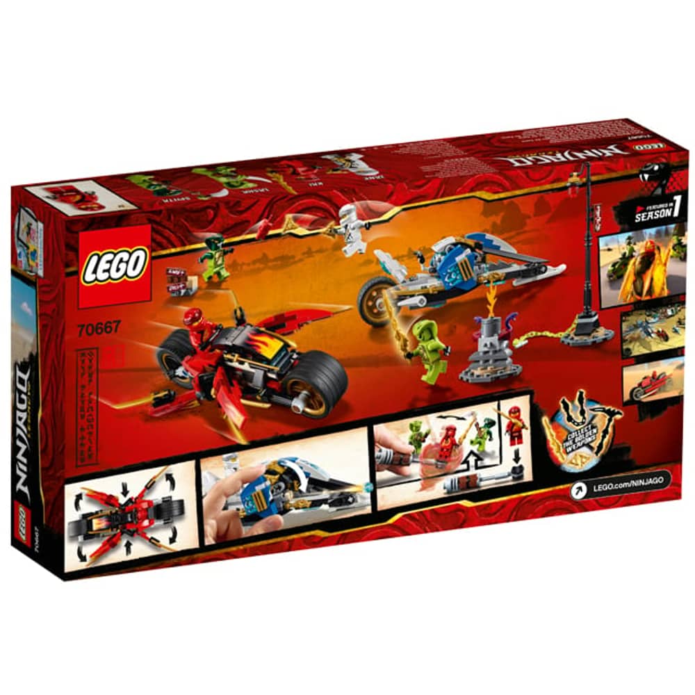 LEGO 70667 Kai`s Blade Cycle and Zane`s Snowmobile Toy LEGO 70667 Kai`s Blade Cycle and Zane`s Snowmobile Toy