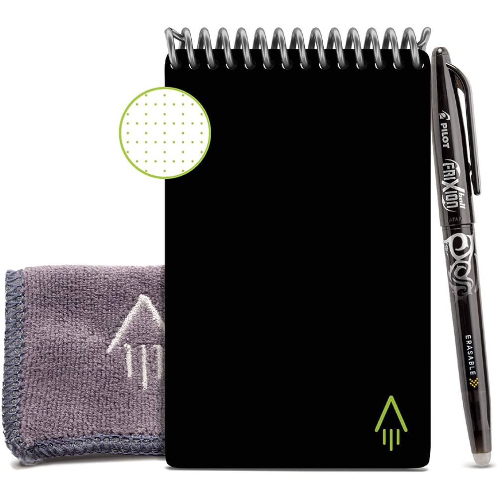 Rocketbook Mini Smart Reusable Notepad, Dot-Grid, 48 Pages, 3.5