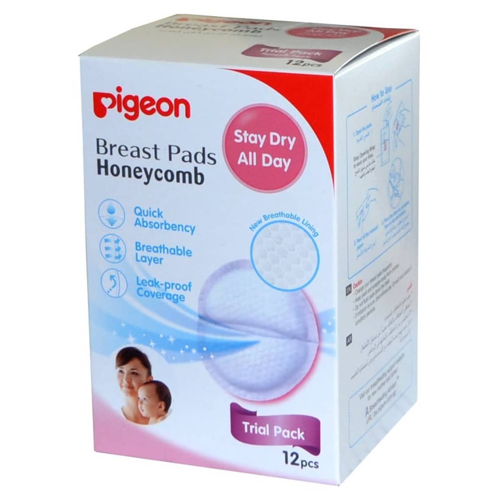 Pigeon Breast Pad Honey Comb 12 pcs Pack