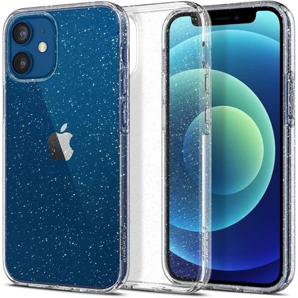 Spigen Liquid Crystal Glitter Designed For iPhone 12 Pro Mini Case/Cover Crystal Quartz