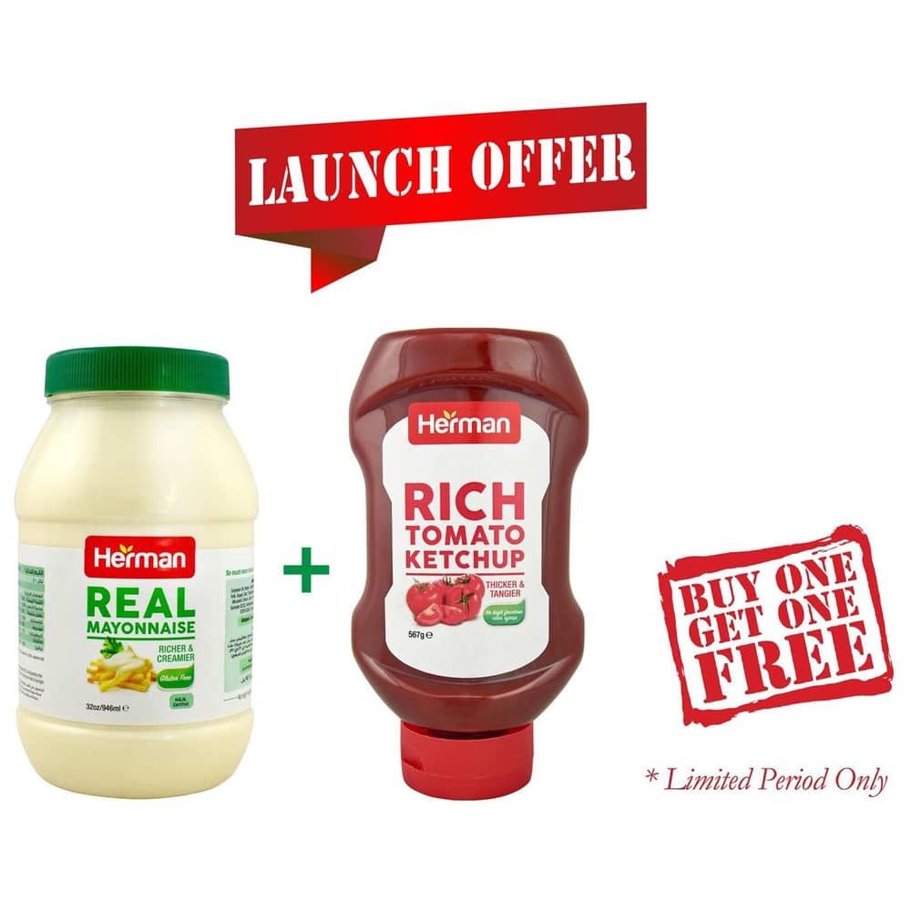Herman Mayonnaise + Ketchup Special Offer Herman Mayonnaise + Ketchup Special Offer