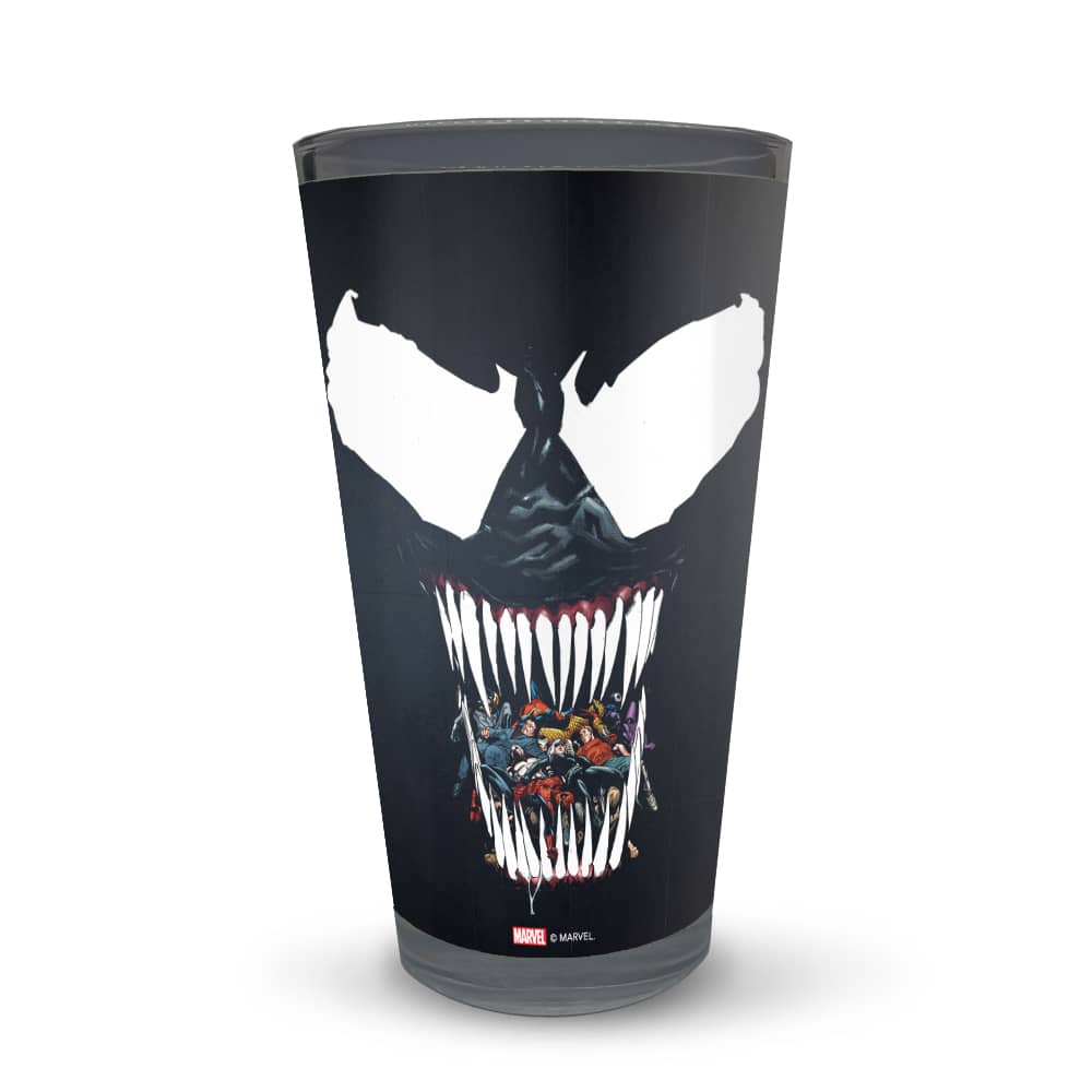 Marvel Venom Silhouette Latte Glass