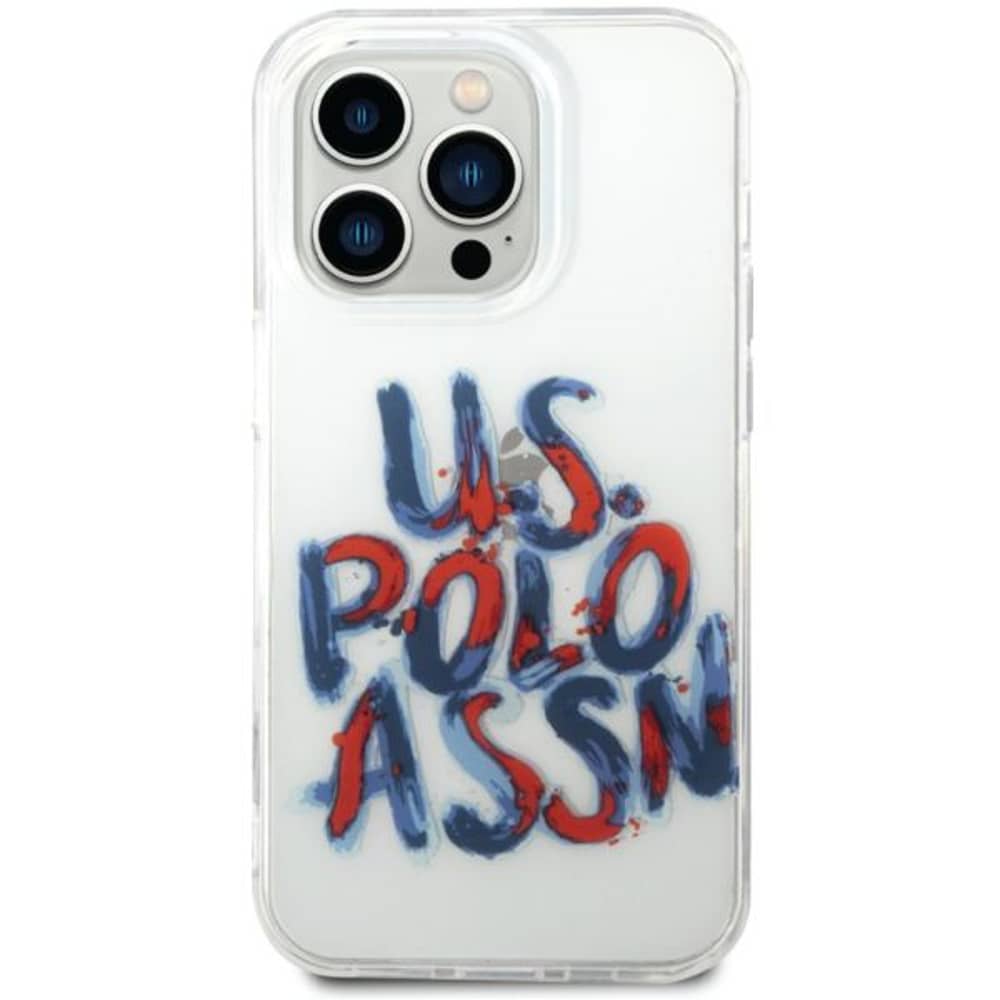 US Polo TPU Case Blue/Red With Graffiti Logo iPhone 14 Pro Max US Polo TPU Case Blue/Red With Graffiti Logo iPhone 14 Pro Max