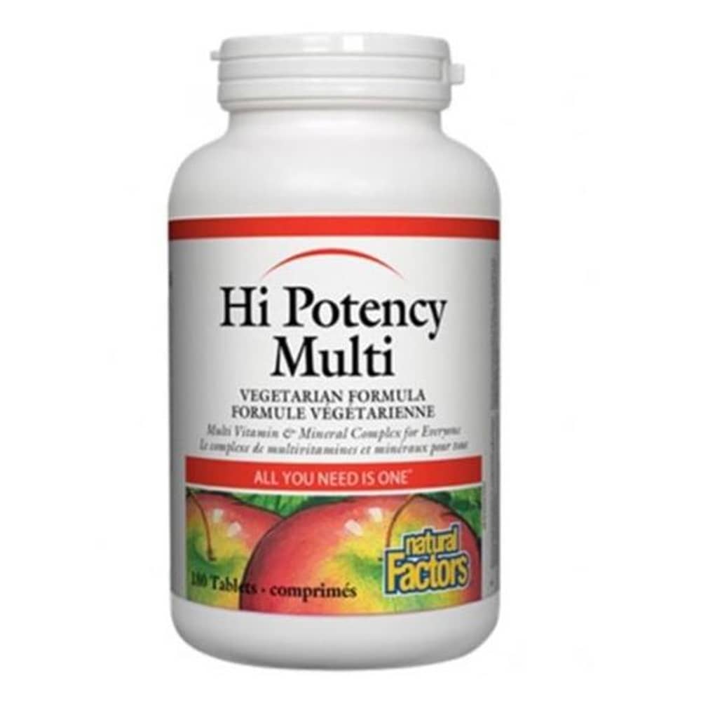 Natural Factors Hi Potency Multivitamin Vegetarian 180 Tablets
