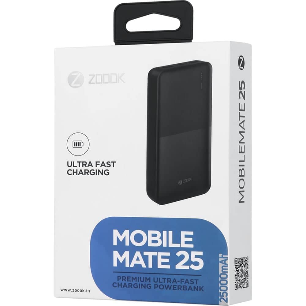 Zoook Power Bank 25000mAh Black MOBILEMATE25A Zoook Power Bank 25000mAh Black MOBILEMATE25A