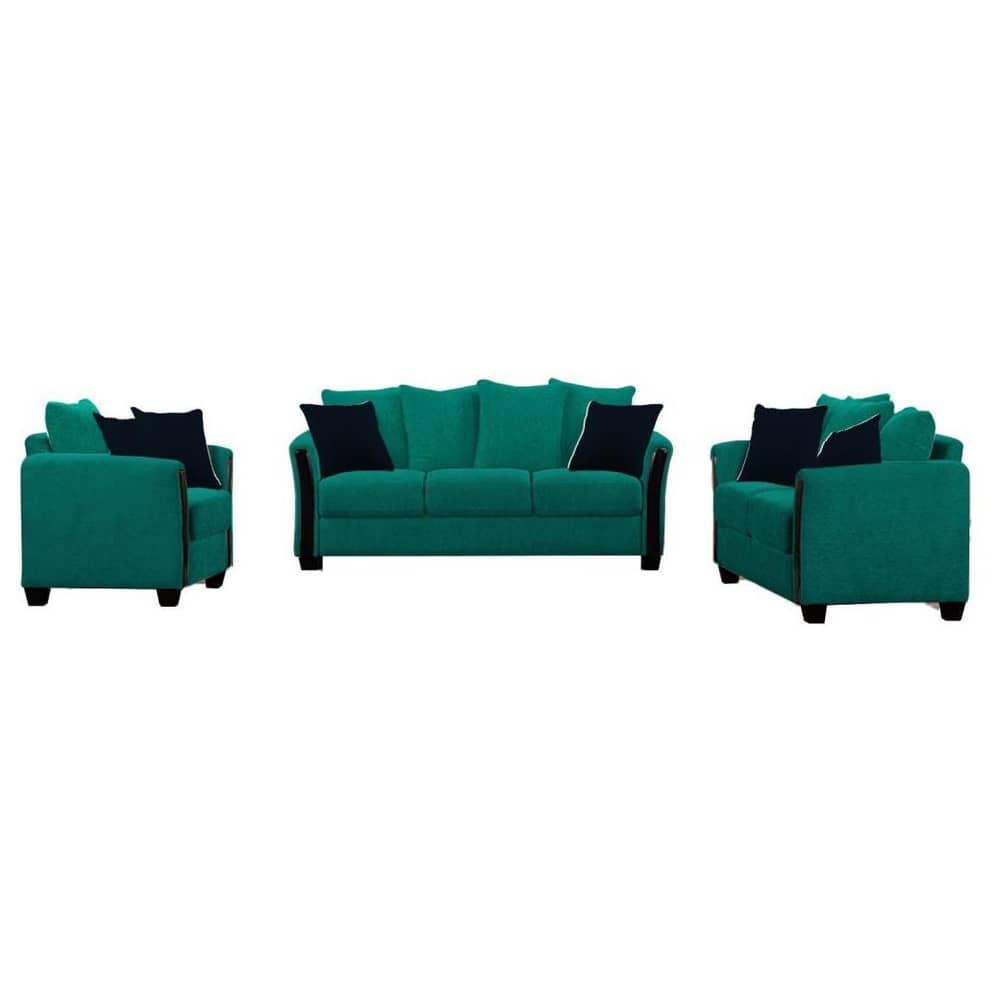 Galaxy Design Euro 3+2+1 Seater Sofa Set Sea Green