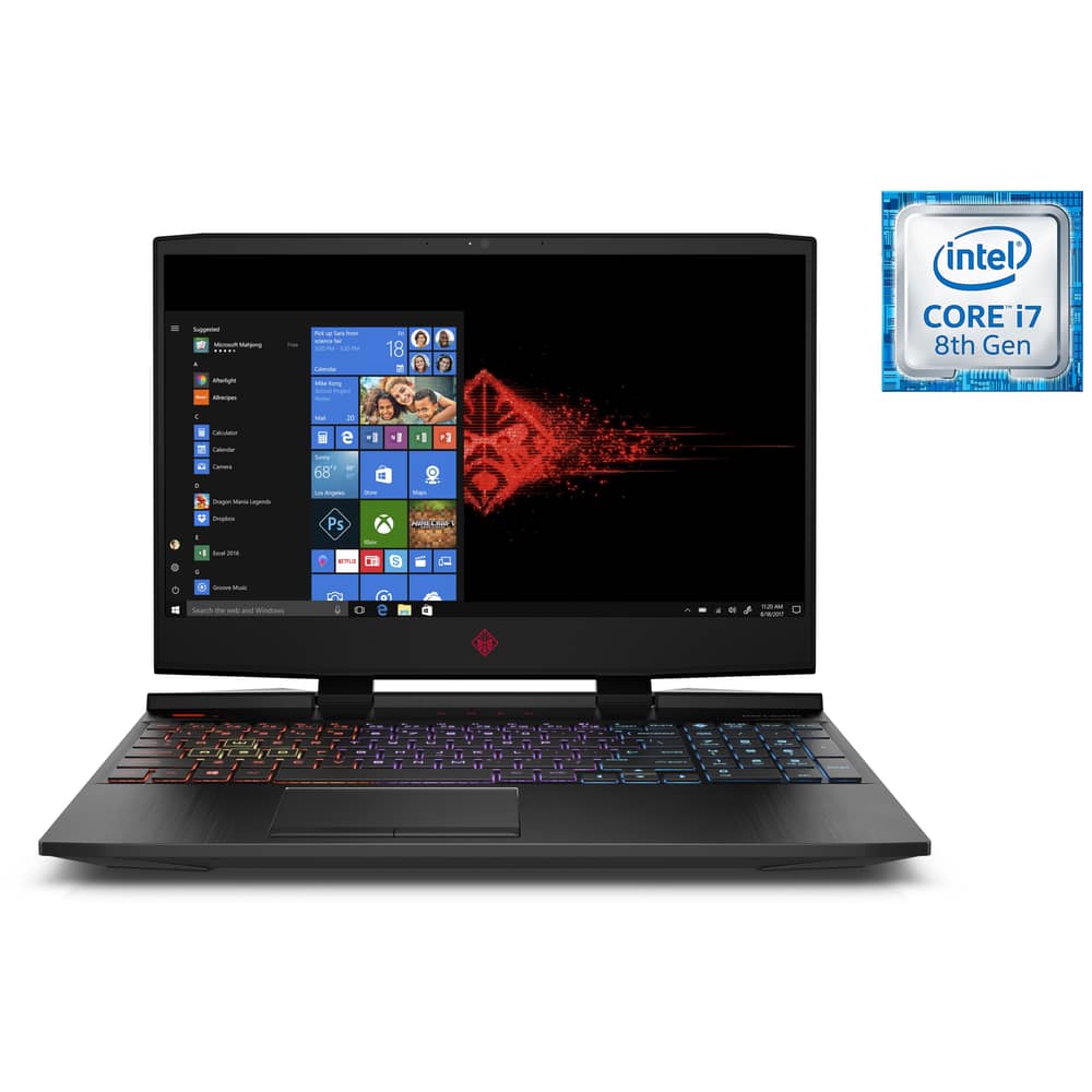 HP OMEN 15-DC0013NE Gaming Laptop - Core i7 2.2GHz 32GB 1TB+256GB 8GB Win10 15.6inch FHD Black