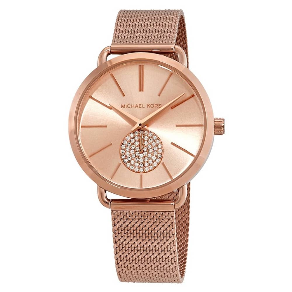 Michael Kors MK3845 Portia Rose Dial Ladies Watch Michael Kors MK3845 Portia Rose Dial Ladies Watch