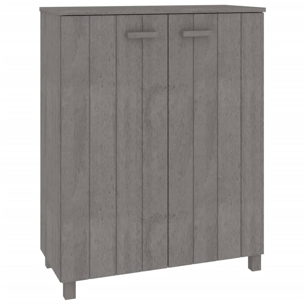 vidaXL Shoe Cabinet HAMAR Light Grey 85x40x108 cm Solid Wood Pine vidaXL Shoe Cabinet HAMAR Light Grey 85x40x108 cm Solid Wood Pine