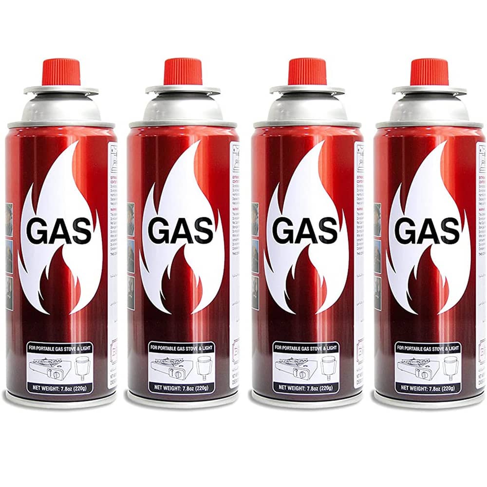 Al Saqer-butane Gas 4 Pcs-compo Sett-camping Gas 220 Gm
