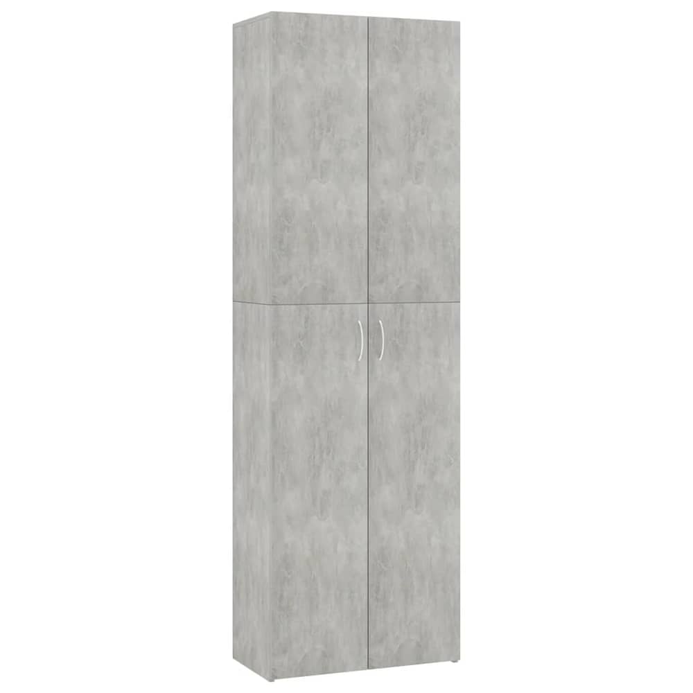 vidaXL Office Cabinet Concrete Grey 60x32x190 cm Engineered Wood vidaXL Office Cabinet Concrete Grey 60x32x190 cm Engineered Wood