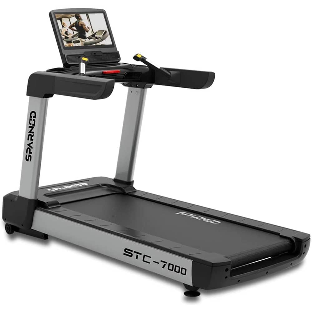 Sparnod Fitness Commercial Treadmill - Heavy Duty Professional Grade Machine for Gym Use - with Large 18.5 inch Touchscreen Display & WiFi- STC-7000 (6 HP AC Motor)