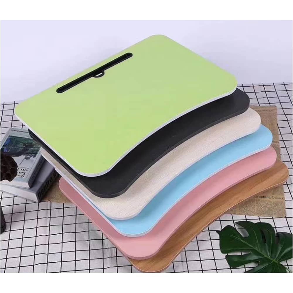 Lavish Wooden Folding Laptop Study Table Bed Sofa Stand Portable Computer Desk 1 Unit Random Color