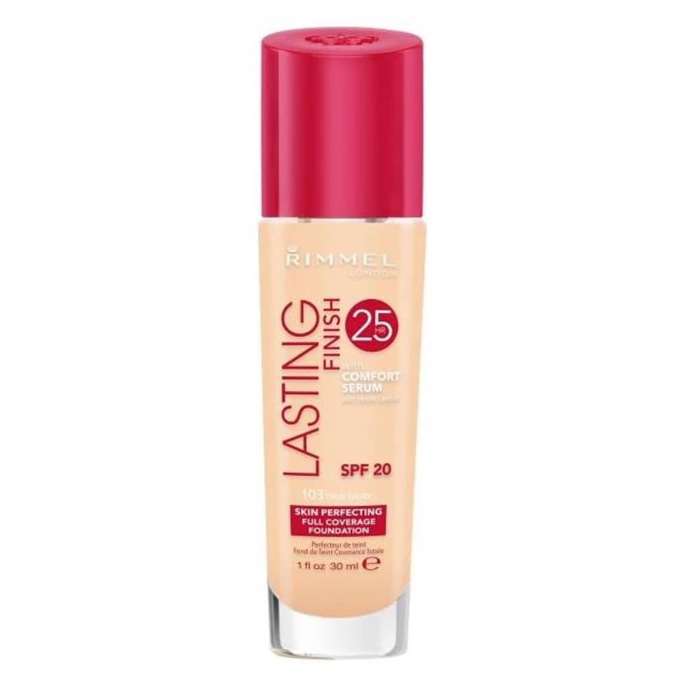 Rimmel London 97103 Lasting Finish 25 Hour Foundation True Ivory 30ml Rimmel London 97103 Lasting Finish 25 Hour Foundation True Ivory 30ml