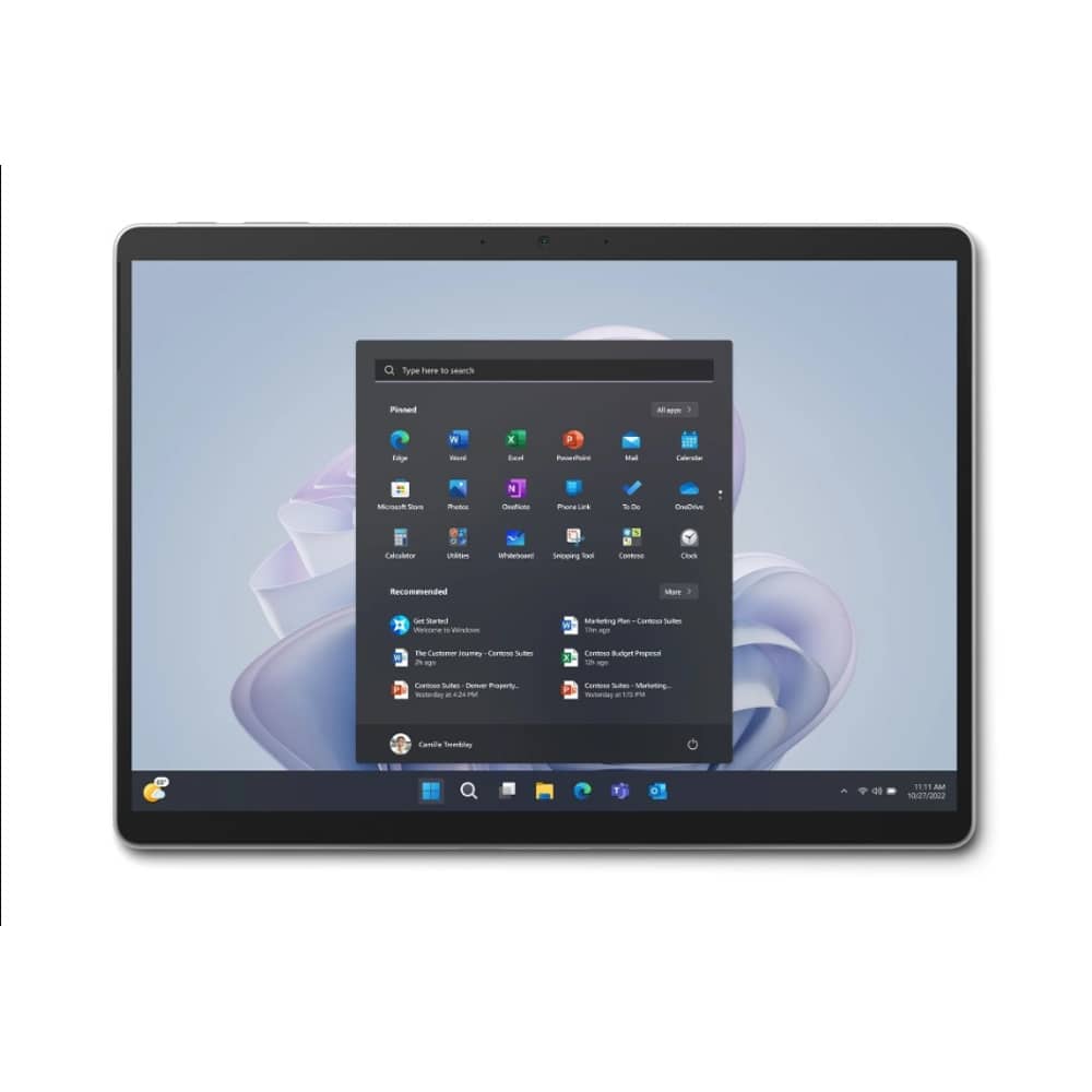 Microsoft Surface Pro 9 12th Gen / Core i7-1255U/ 13inch / 512GB SSD / 16GB RAM / Intel Iris Xe Graphics / Win11 Pro / Platinum / International Version- [QIY-00007]