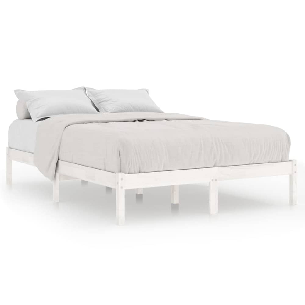 Vidaxl Bed Frame White Solid Pinewood 180x200 Cm 6ft Super King Uk Vidaxl Bed Frame White Solid Pinewood 180x200 Cm 6ft Super King Uk