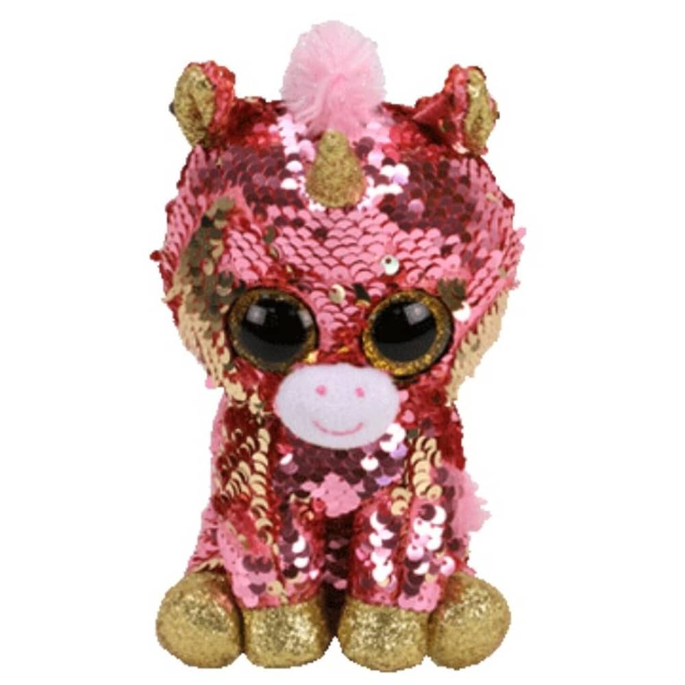 TY Boos Flippable Unicorn Sunset Plush Regular 6in TY Boos Flippable Unicorn Sunset Plush Regular 6in