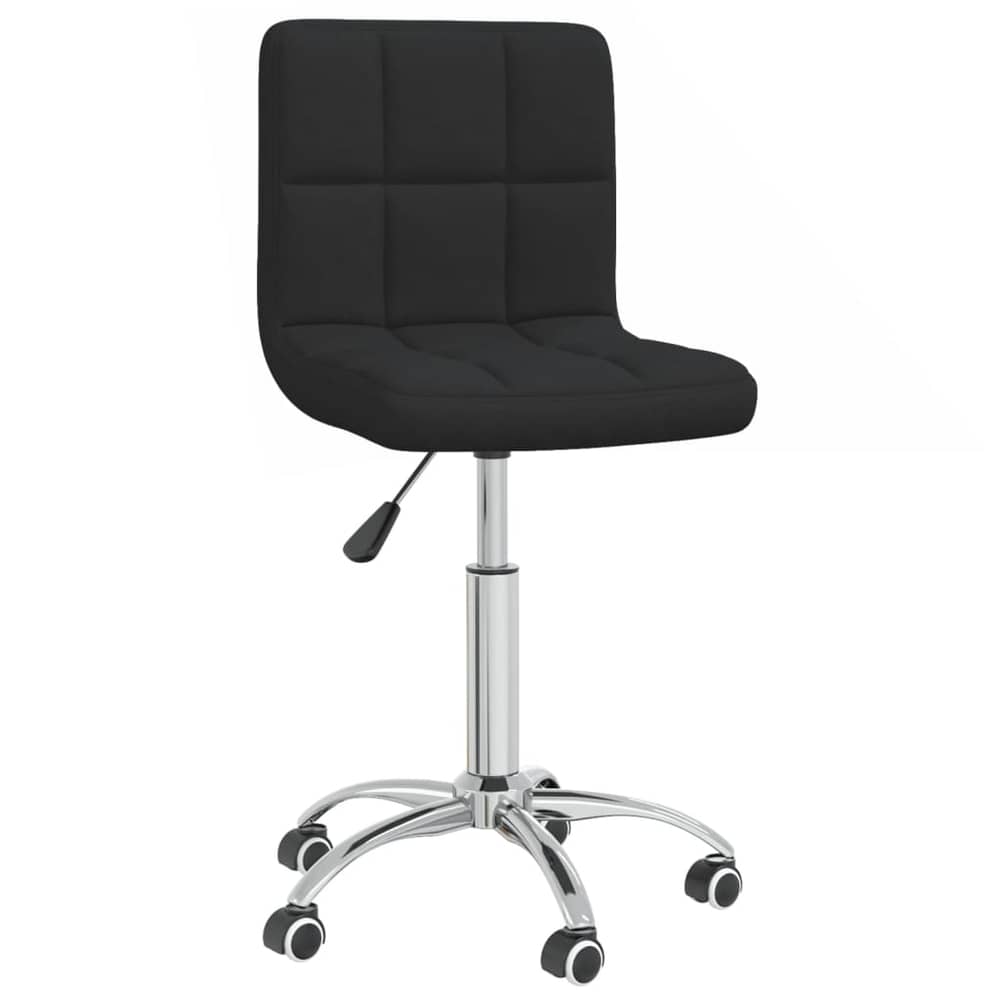 Vidaxl Swivel Office Chair Black Fabric