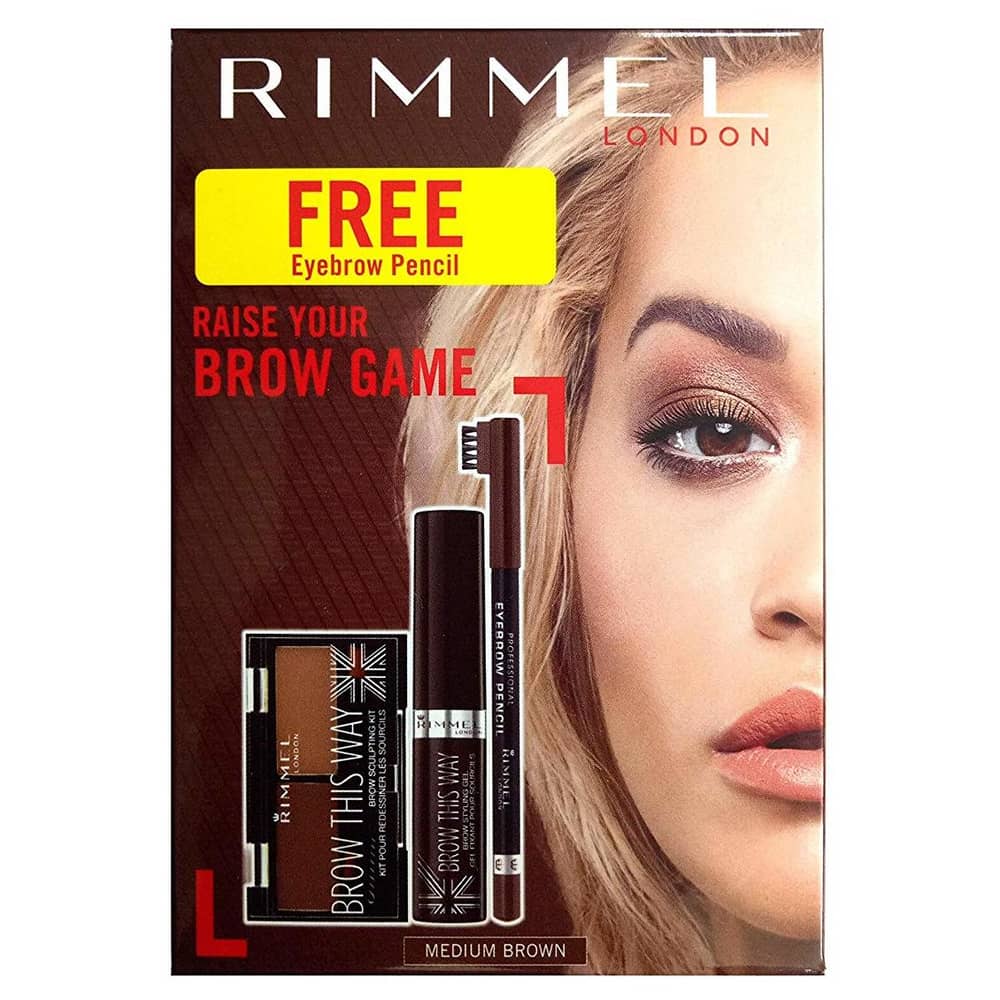 Rimmel London Raise Your Brow Game Kit Medium Brown