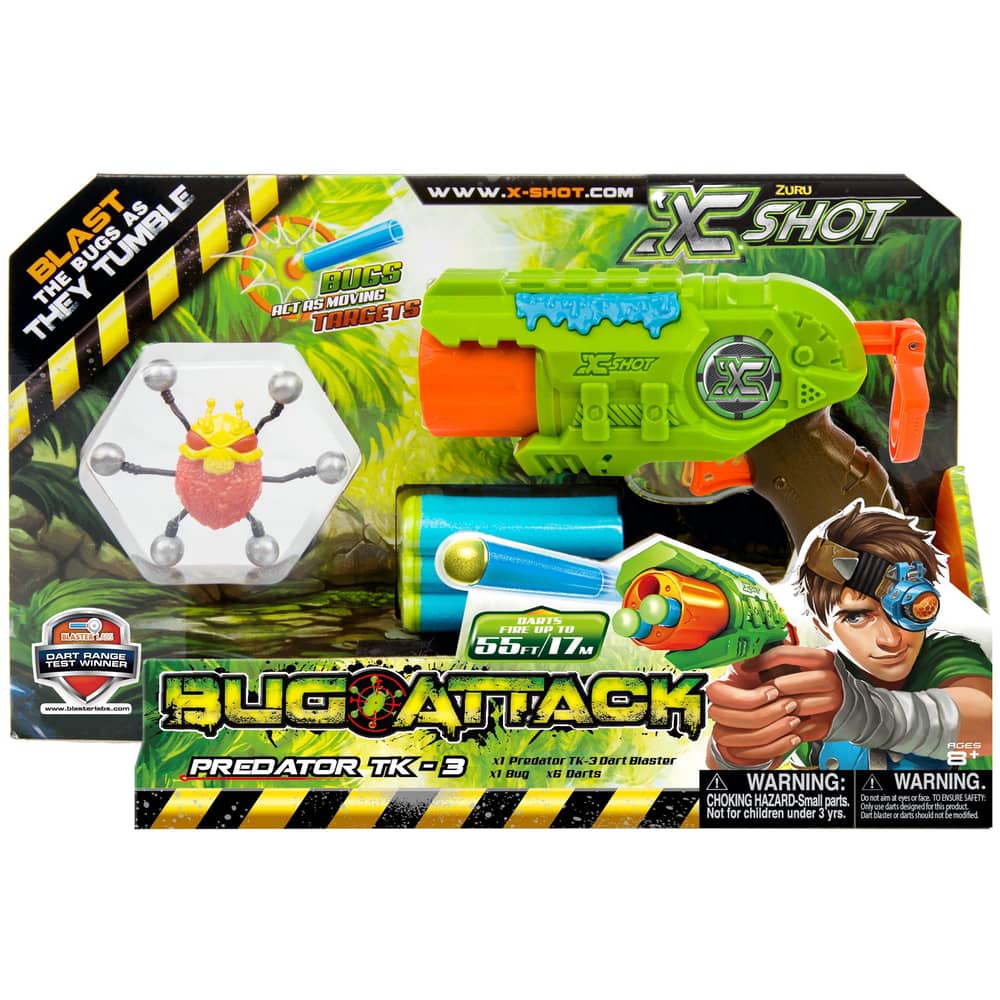 Zuru X-Shot 4815 Bug Attack Predator TK-3 (1 Bug 6 Darts)