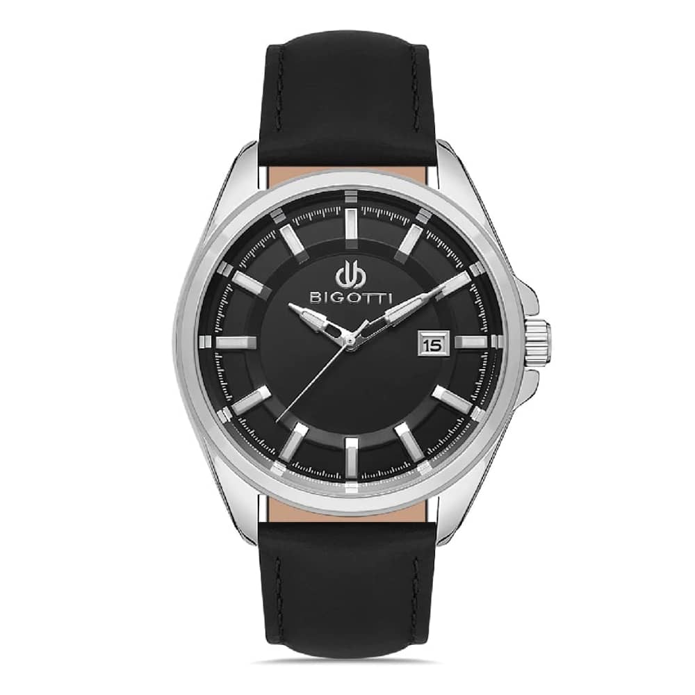 Bigotti Napoli Mens Leather Strap Watch - Bg.1.10327-1 Bigotti Napoli Mens Leather Strap Watch - Bg.1.10327-1