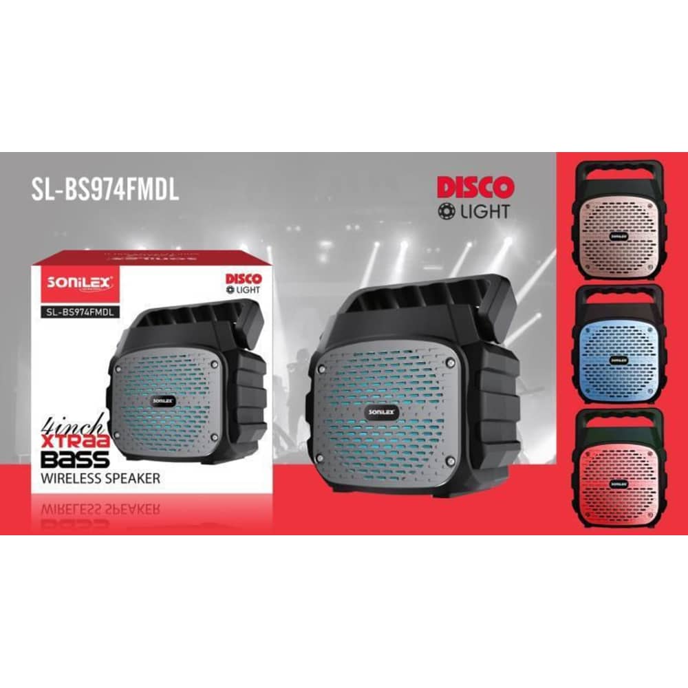 سونليكس SL-bs974fmdl ديسكو لايت إكسترا بيس سماعة بلوتوث سونليكس SL-bs974fmdl ديسكو لايت إكسترا بيس سماعة بلوتوث