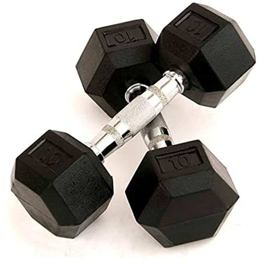 Miracle Fitness 10kg Hex Dumbbell - 2 Pieces Miracle Fitness 10kg Hex Dumbbell - 2 Pieces