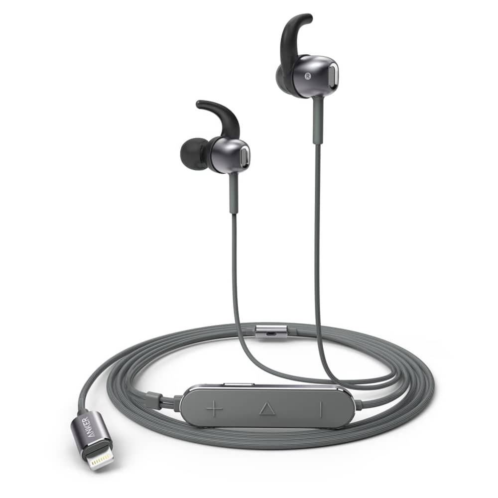 Anker IE10 Soundbuds Lightning Connector In Ear Earphone Black Anker IE10 Soundbuds Lightning Connector In Ear Earphone Black