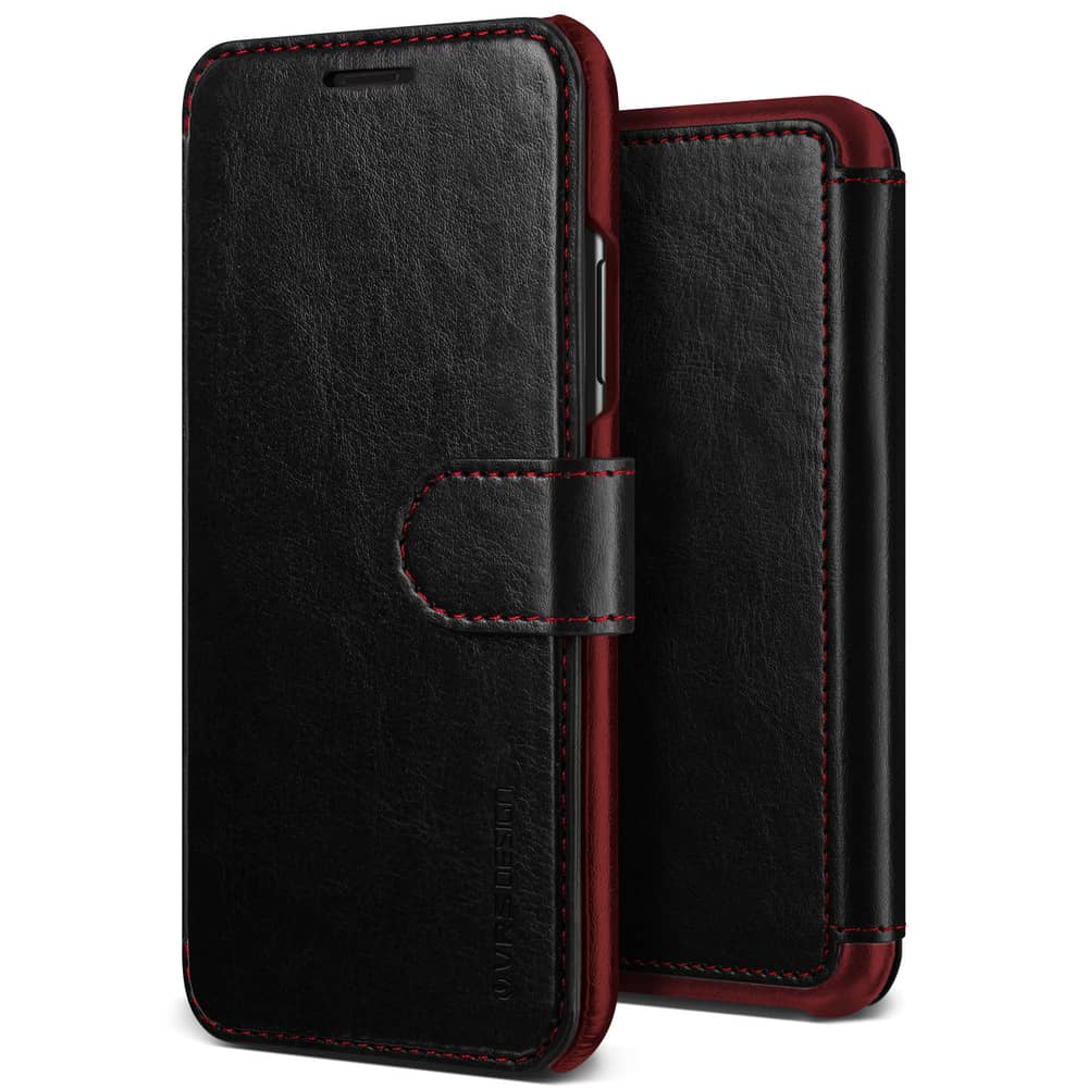 Vrs Design Iphone Xs Max Layered Dandy Wallet Cover/case - Black Vrs Design Iphone Xs Max Layered Dandy Wallet Cover/case - Black