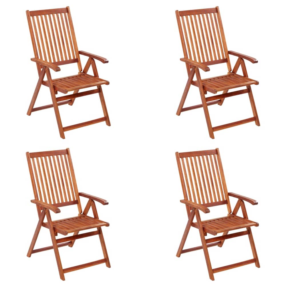 Vidaxl Folding Garden Chairs 4 Pcs Solid Acacia Wood Vidaxl Folding Garden Chairs 4 Pcs Solid Acacia Wood