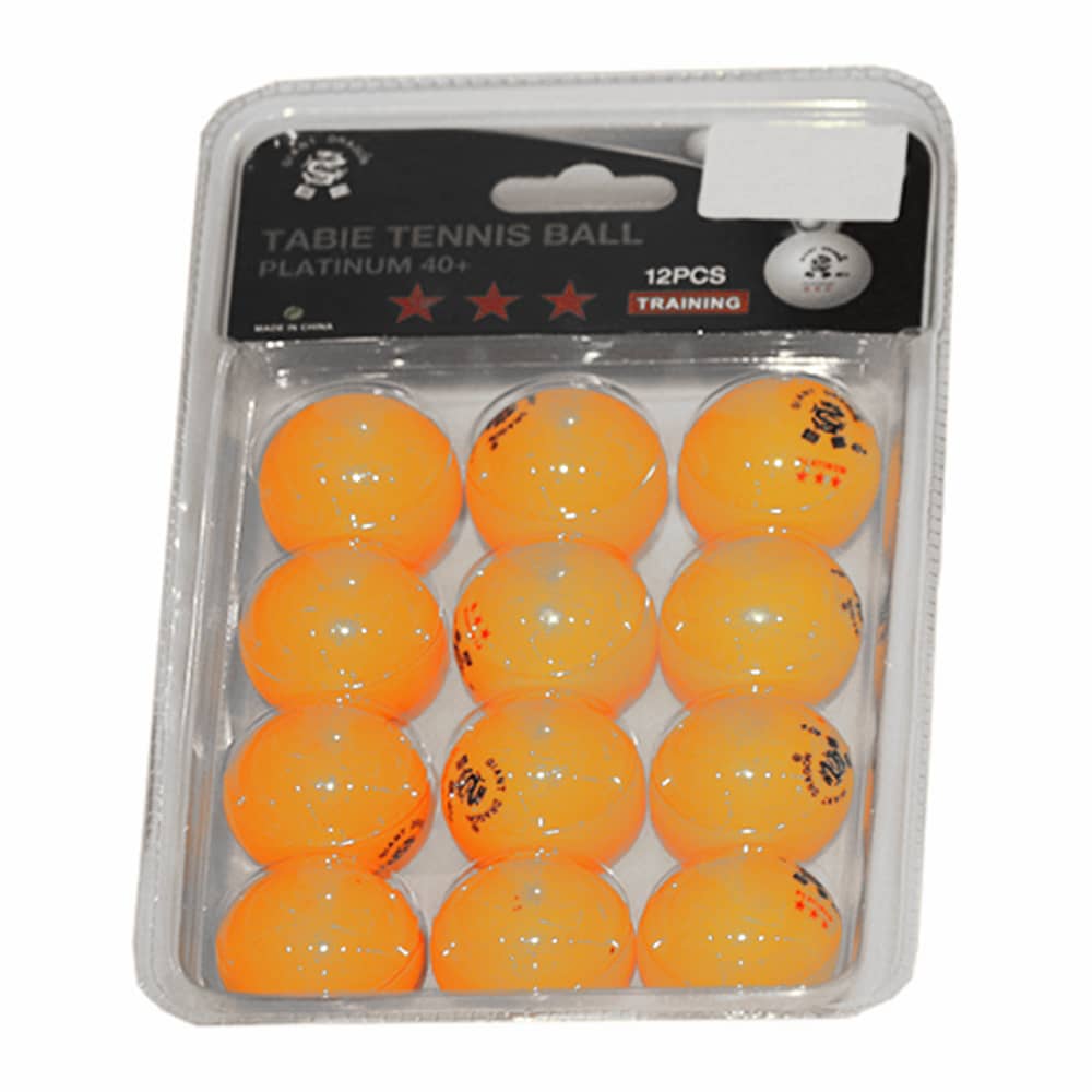 Giant Dragon Table Tennis Ball Orange Platinum 40 + (12pc Pack)
