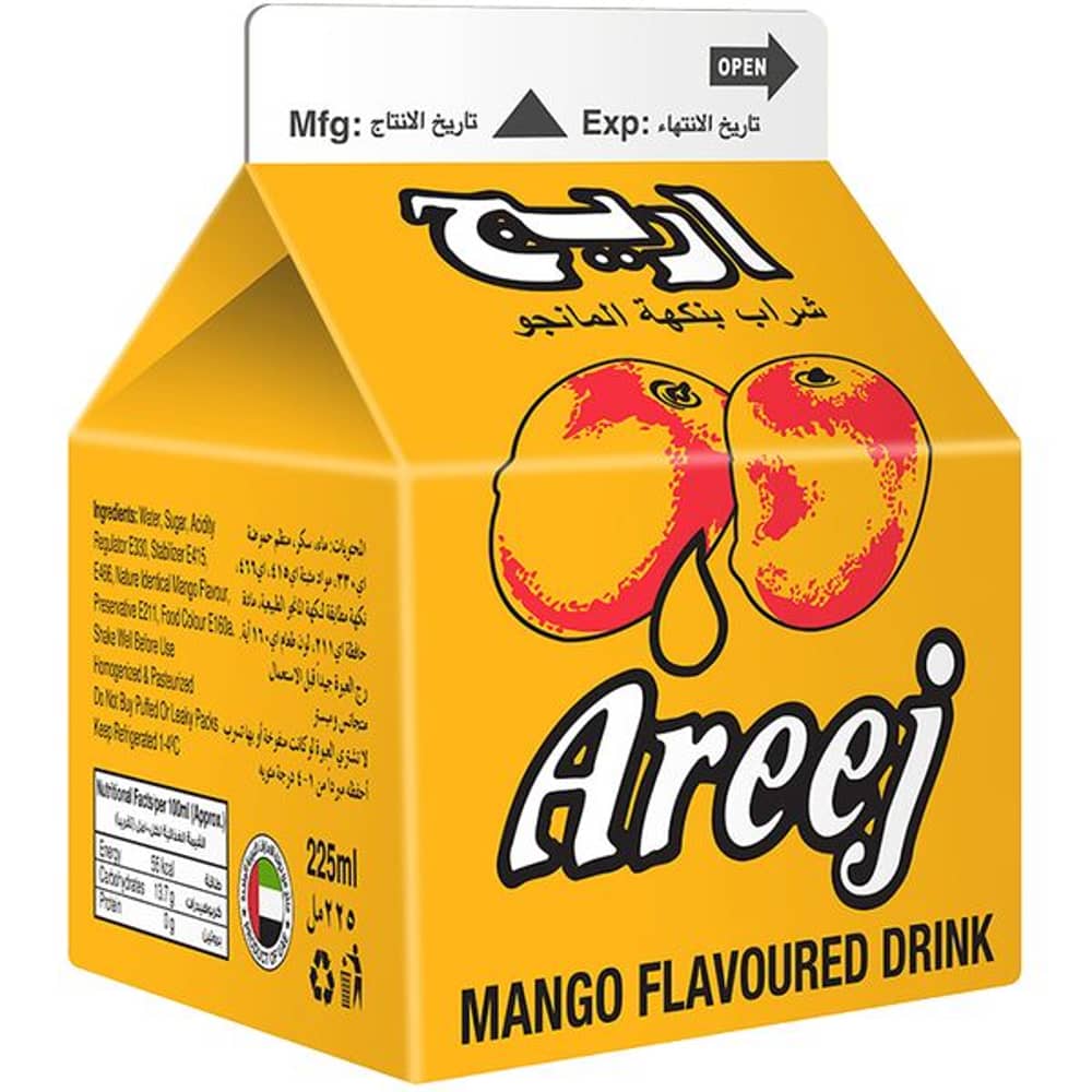 Areej Mango 225ml (Pack of 12 pcs)