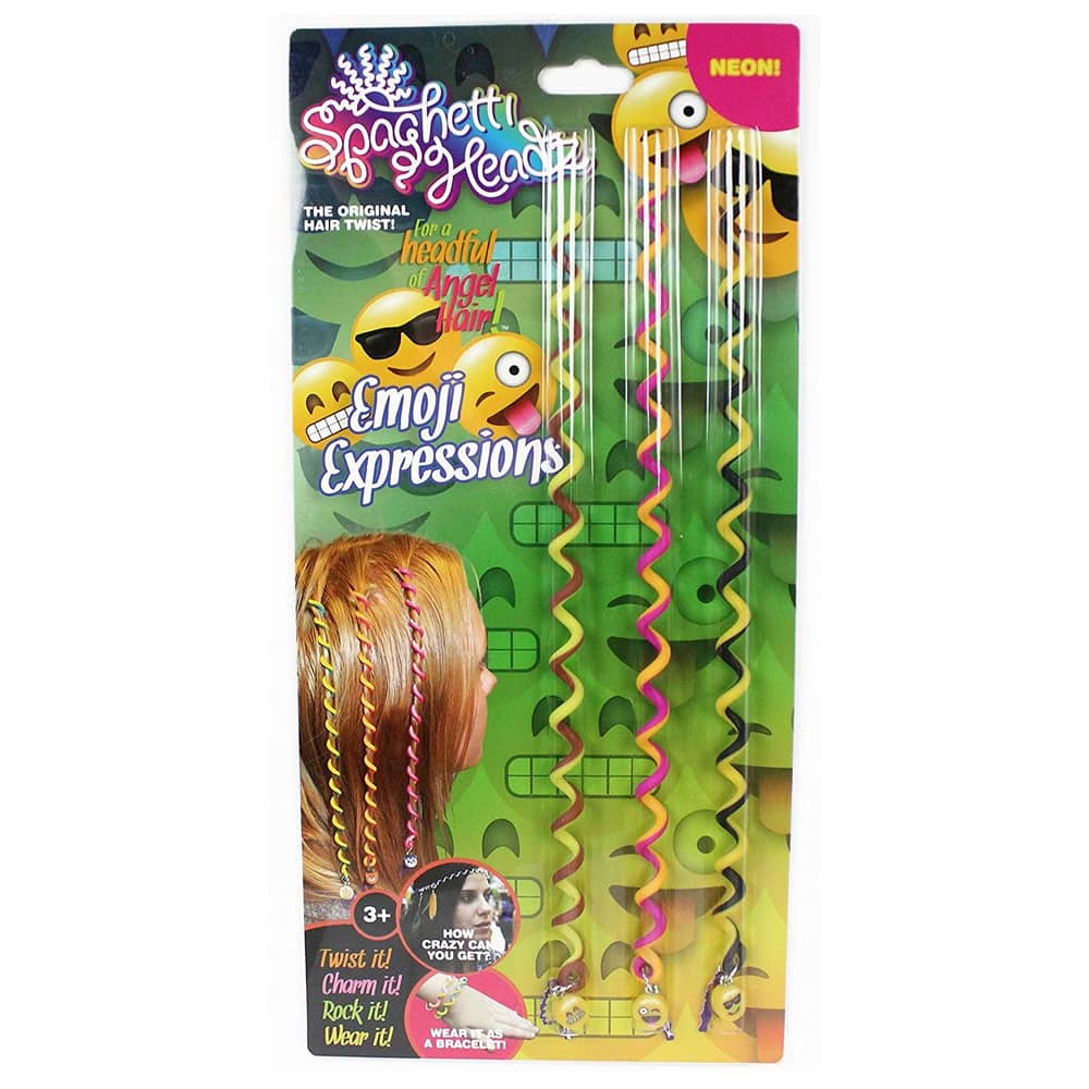 Spaghetti Headz Emoji Expressions 3 Pack Neon Spaghetti Headz Emoji Expressions 3 Pack Neon