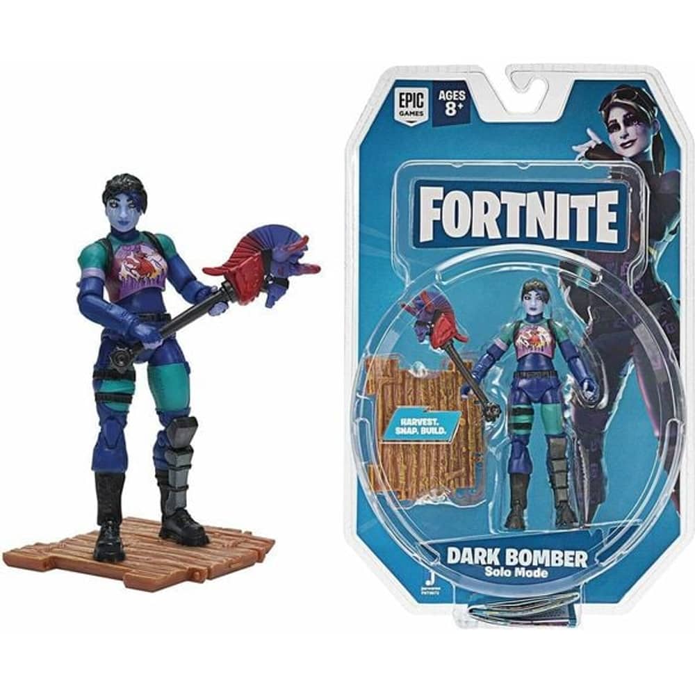 Epic Games 191726008354 Fortnite Solo Mode 4 Inches Figure Dark Bomber Toy Series