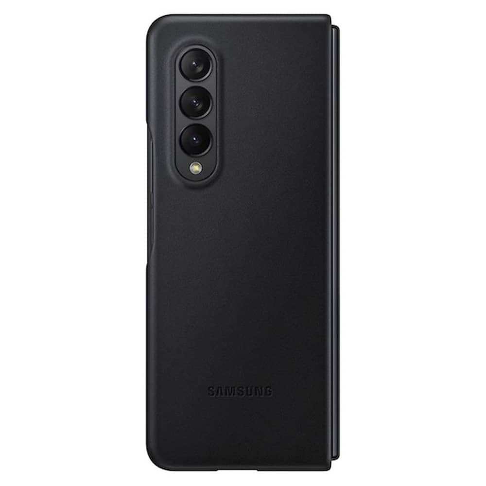 Samsung Galaxy Z Fold3 5G Leather Cover Black