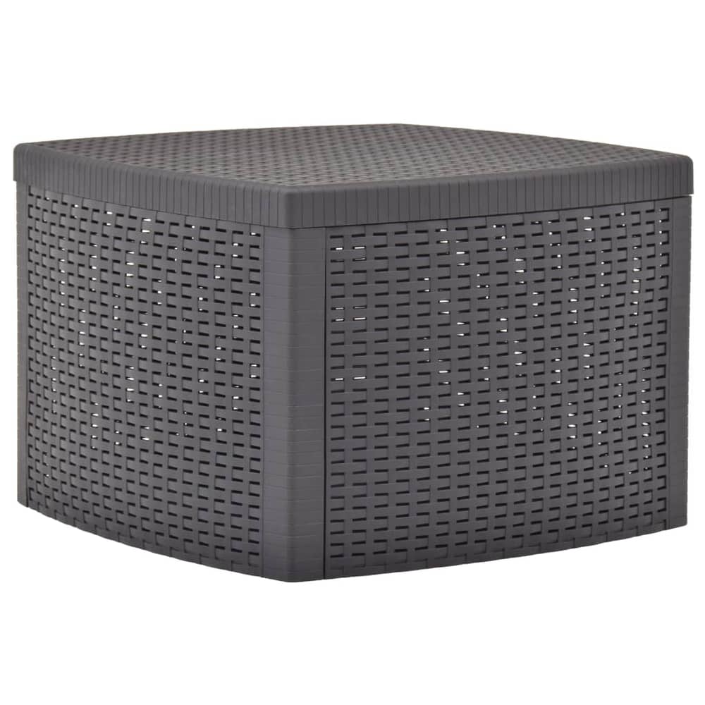 vidaXL Side Table Mocha 54x54x36.5 cm Plastic vidaXL Side Table Mocha 54x54x36.5 cm Plastic